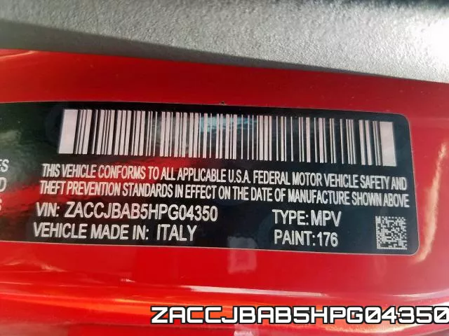 ZACCJBAB5HPG04350 фото 2