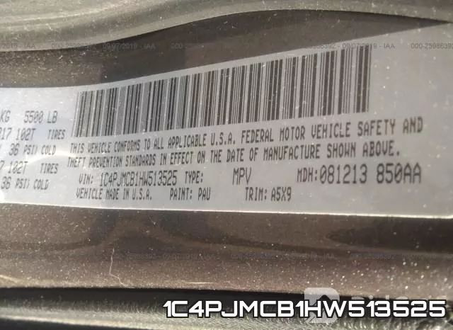 1C4PJMCB1HW513525 фото 10