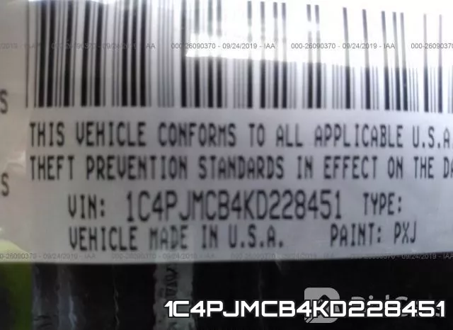 1C4PJMCB4KD228451 фото 10