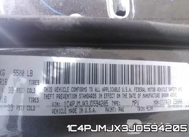 1C4PJMJX3JD594205 фото 10