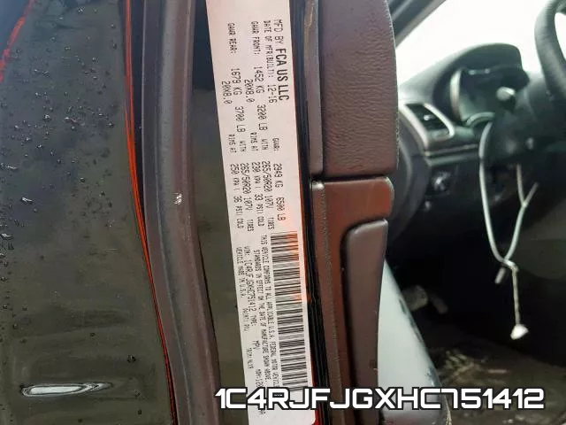 1C4RJFJGXHC751412 фото 2
