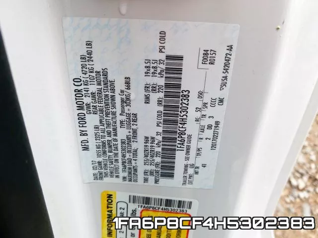 1FA6P8CF4H5302383 фото 2