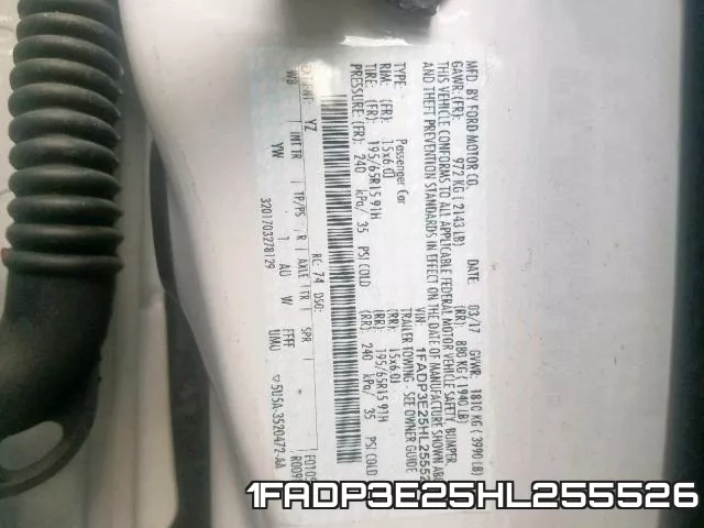 1FADP3E25HL255526 фото 2