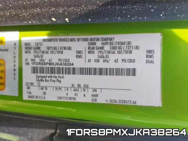 1FDRS8PMXJKA38264 фото 2