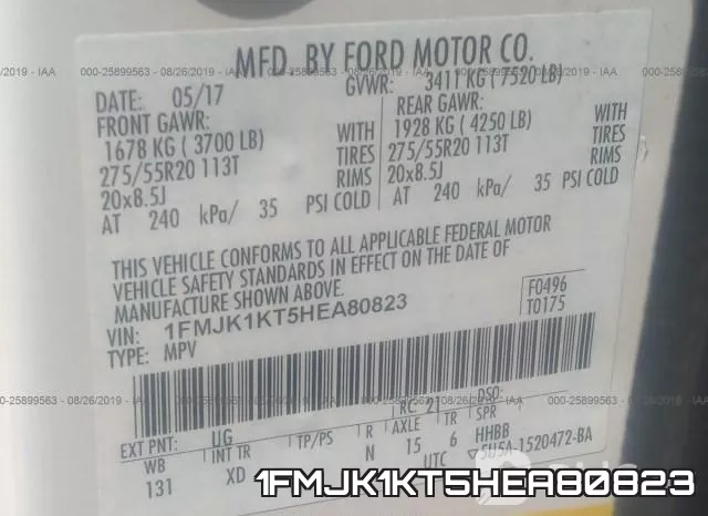 1FMJK1KT5HEA80823 фото 10