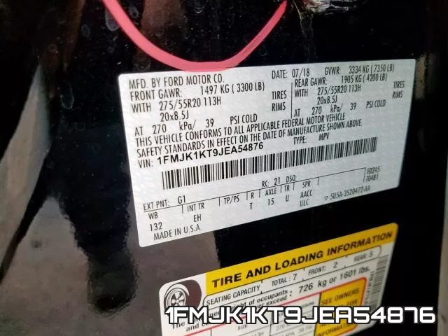 1FMJK1KT9JEA54876 фото 2