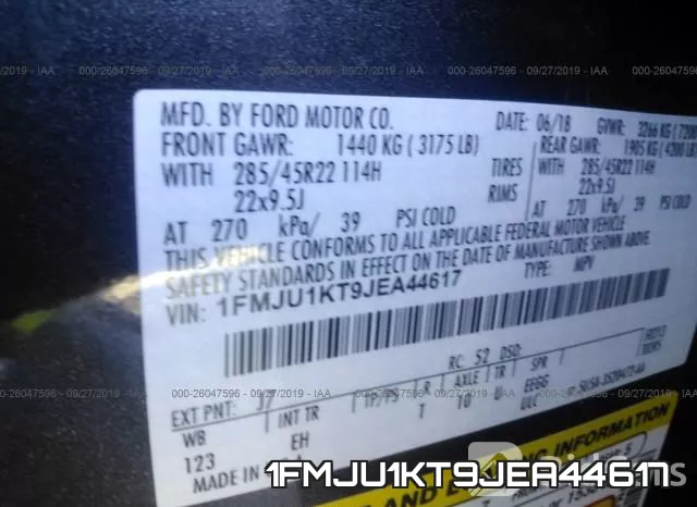 1FMJU1KT9JEA44617 фото 10