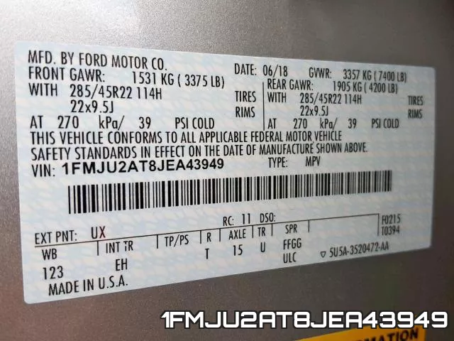1FMJU2AT8JEA43949 фото 2