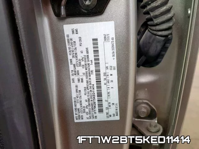 1FT7W2BT5KED11414 фото 2