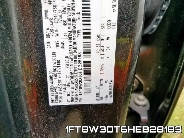 1FT8W3DT6HEB28183 фото 2