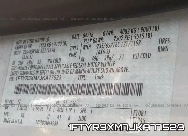 1FTYR3XM7JKA77523 фото 10