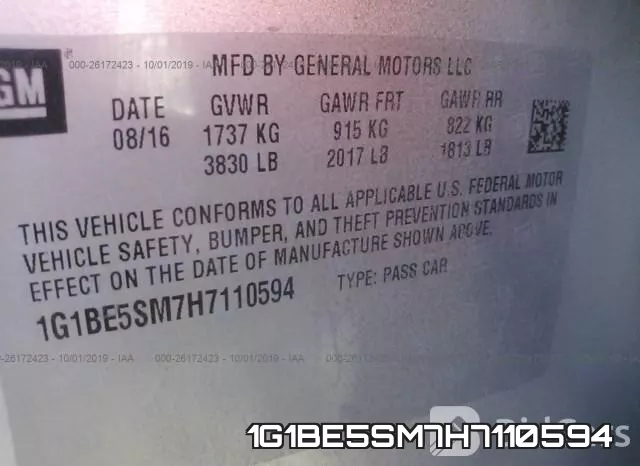 1G1BE5SM7H7110594 фото 10