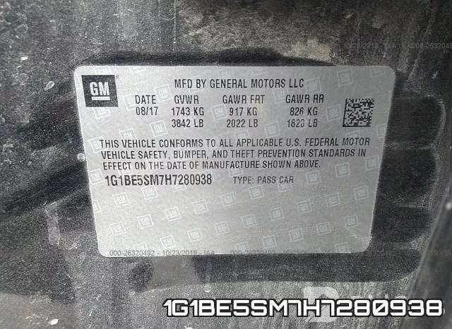 1G1BE5SM7H7280938 фото 10