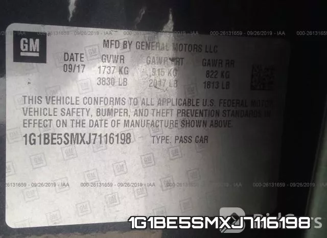 1G1BE5SMXJ7116198 фото 10