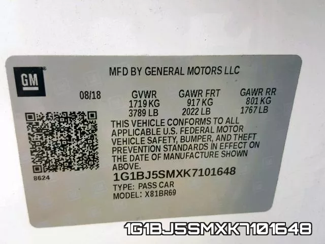 1G1BJ5SMXK7101648 фото 2