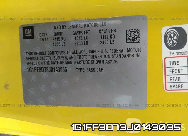 1G1FF3D73J0143035 фото 10