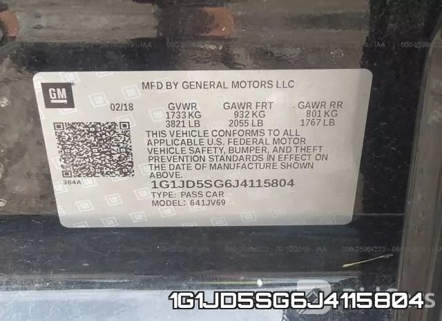 1G1JD5SG6J4115804 фото 10