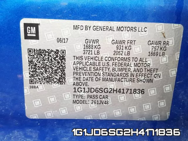 1G1JD6SG2H4171836 фото 2