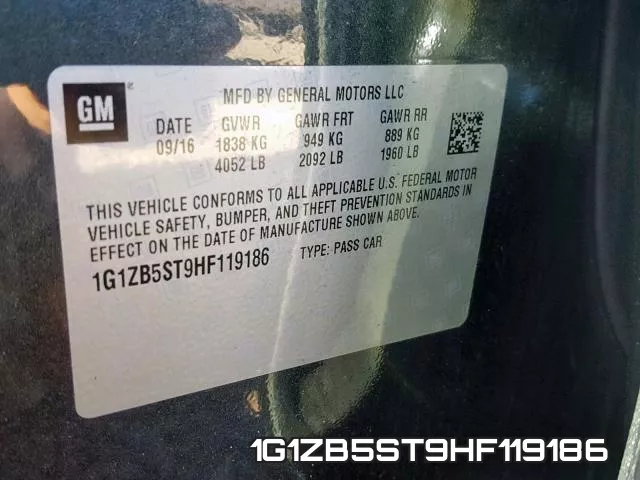 1G1ZB5ST9HF119186 фото 2