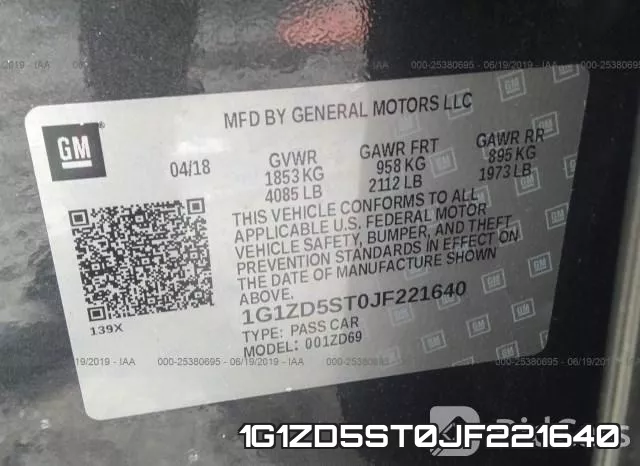 1G1ZD5ST0JF221640 фото 10