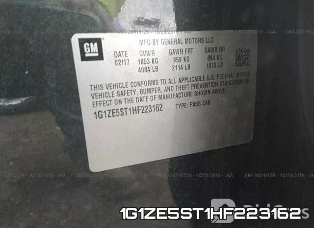 1G1ZE5ST1HF223162 фото 10