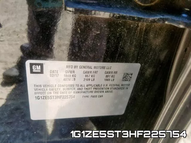 1G1ZE5ST3HF225754 фото 2