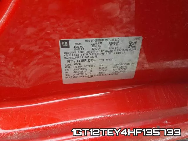 1GT12TEY4HF135733 фото 2