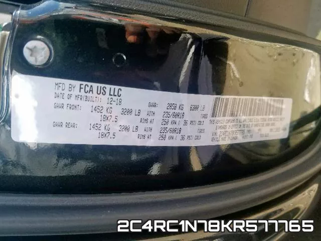 2C4RC1N78KR577765 фото 2