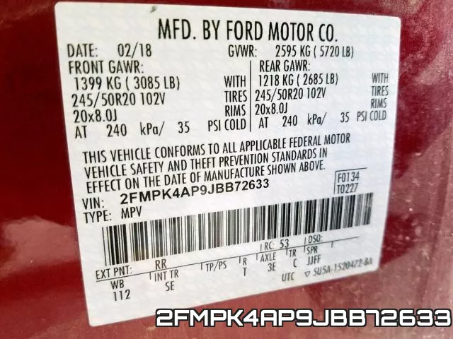 2FMPK4AP9JBB72633 фото 2