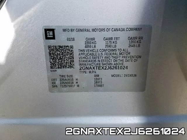 2GNAXTEX2J6261024 фото 2