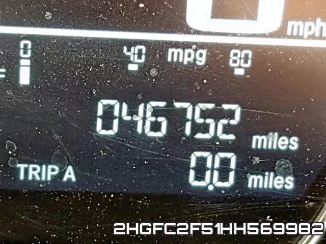 2HGFC2F51HH569982 фото 9