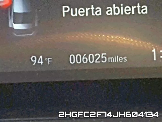 2HGFC2F74JH604134 фото 8