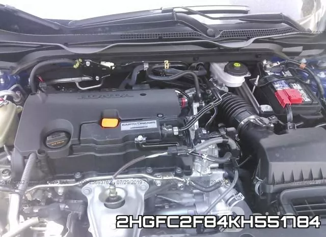 2HGFC2F84KH551784 фото 2