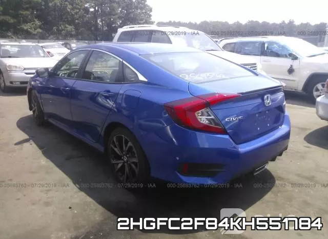 2HGFC2F84KH551784 фото 4