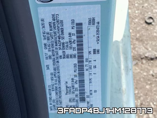 3FADP4BJ1HM128773 фото 2