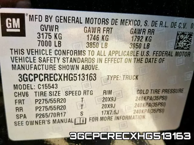3GCPCRECXHG513163 фото 2