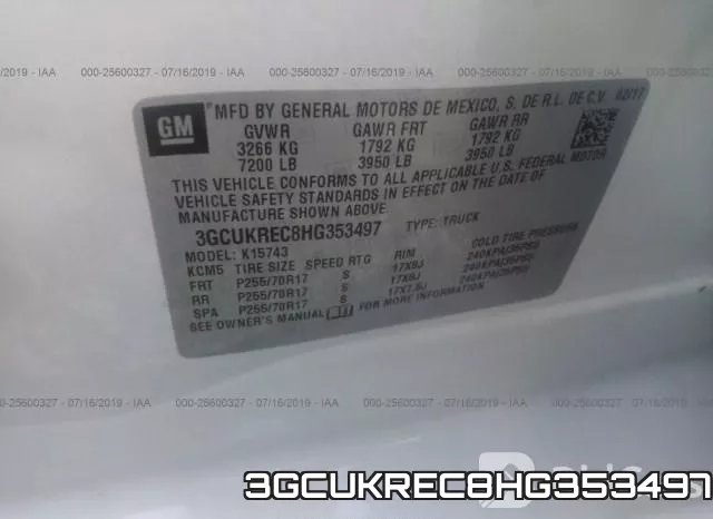3GCUKREC8HG353497 фото 10