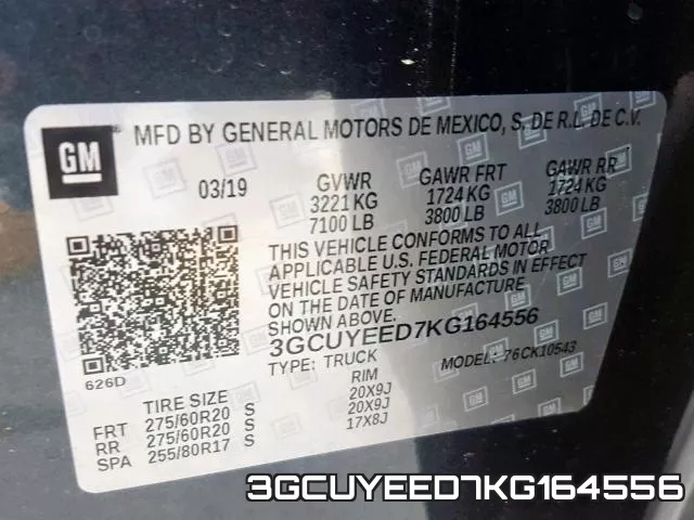 3GCUYEED7KG164556 фото 2