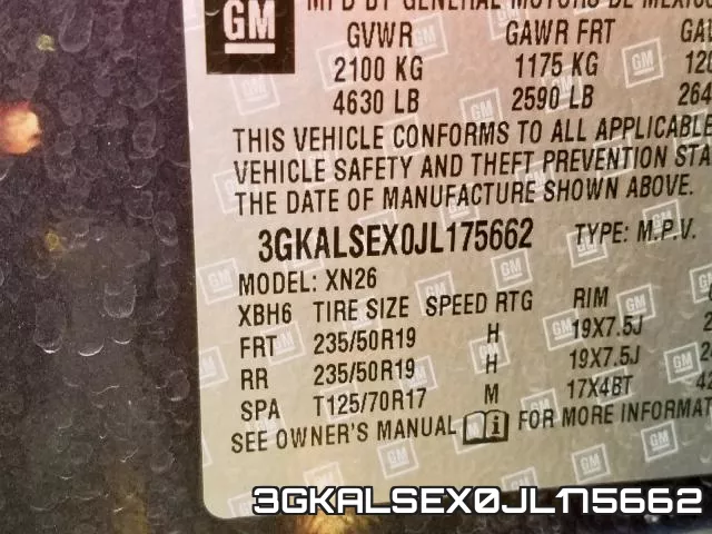 3GKALSEX0JL175662 фото 2