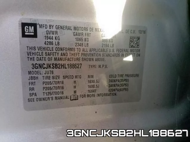 3GNCJKSB2HL188627 фото 2