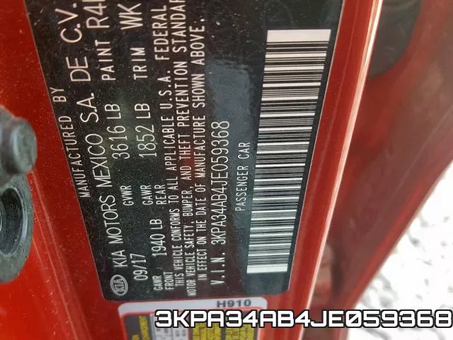 3KPA34AB4JE059368 фото 2