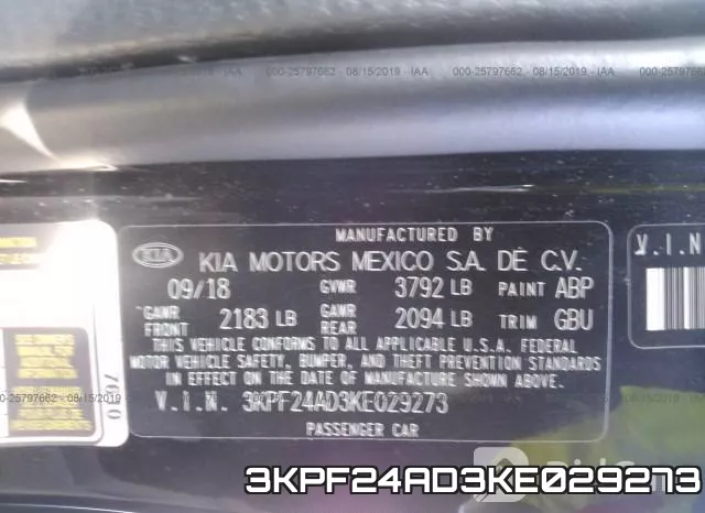 3KPF24AD3KE029273 фото 10