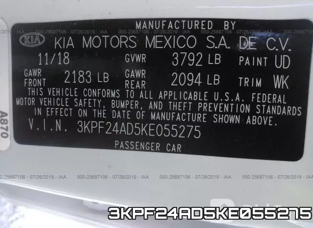 3KPF24AD5KE055275 фото 10