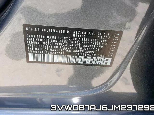 3VWDB7AJ6JM237292 фото 2