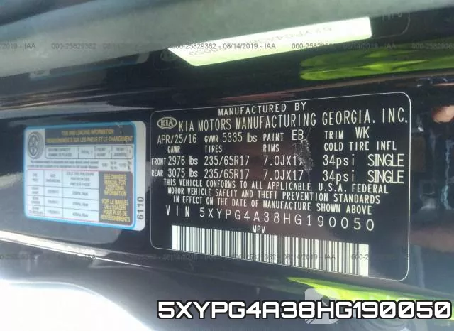 5XYPG4A38HG190050 фото 10