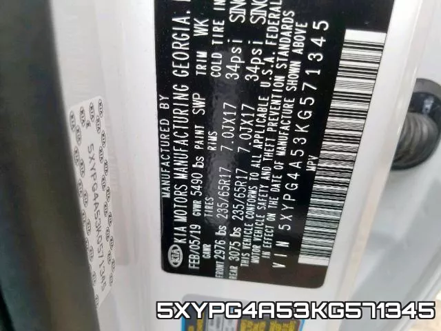 5XYPG4A53KG571345 фото 2