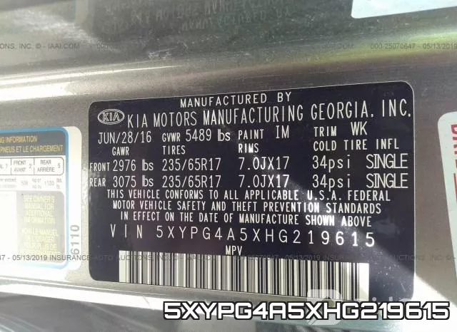 5XYPG4A5XHG219615 фото 9