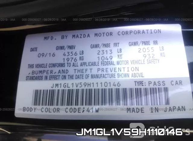 JM1GL1V59H1110146 фото 10