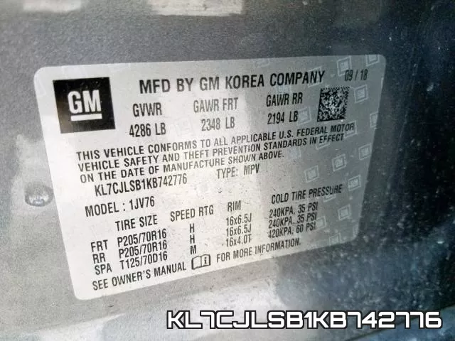 KL7CJLSB1KB742776 фото 2