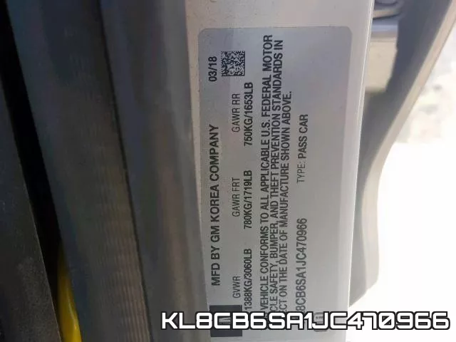 KL8CB6SA1JC470966 фото 2